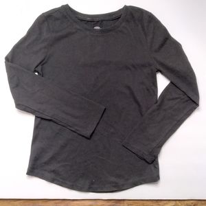 Wonder Nation Plain Black Kids Small Longsleeve
